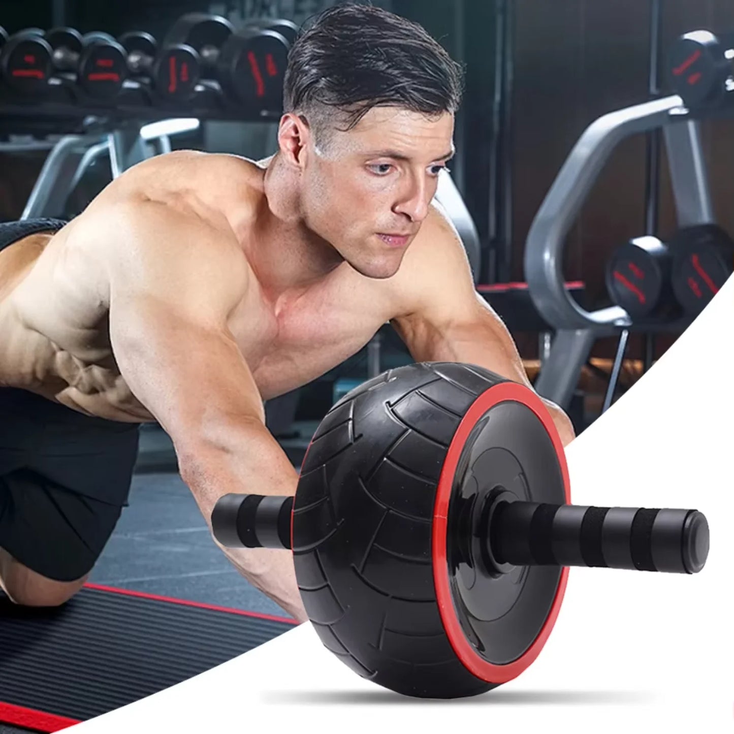 Advanced Abdominal Exercise Wheel – Smooth & Silent Rollout Design