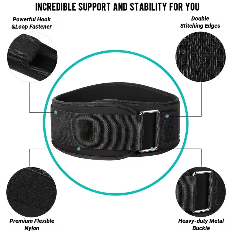 Weight Lifting Belt Workout with Metal Buckle For Men Women Gym Squats Deadlifts Powerlifting Training Fitness Deadlift
